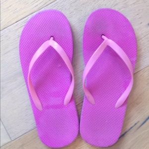 Pink flip flops